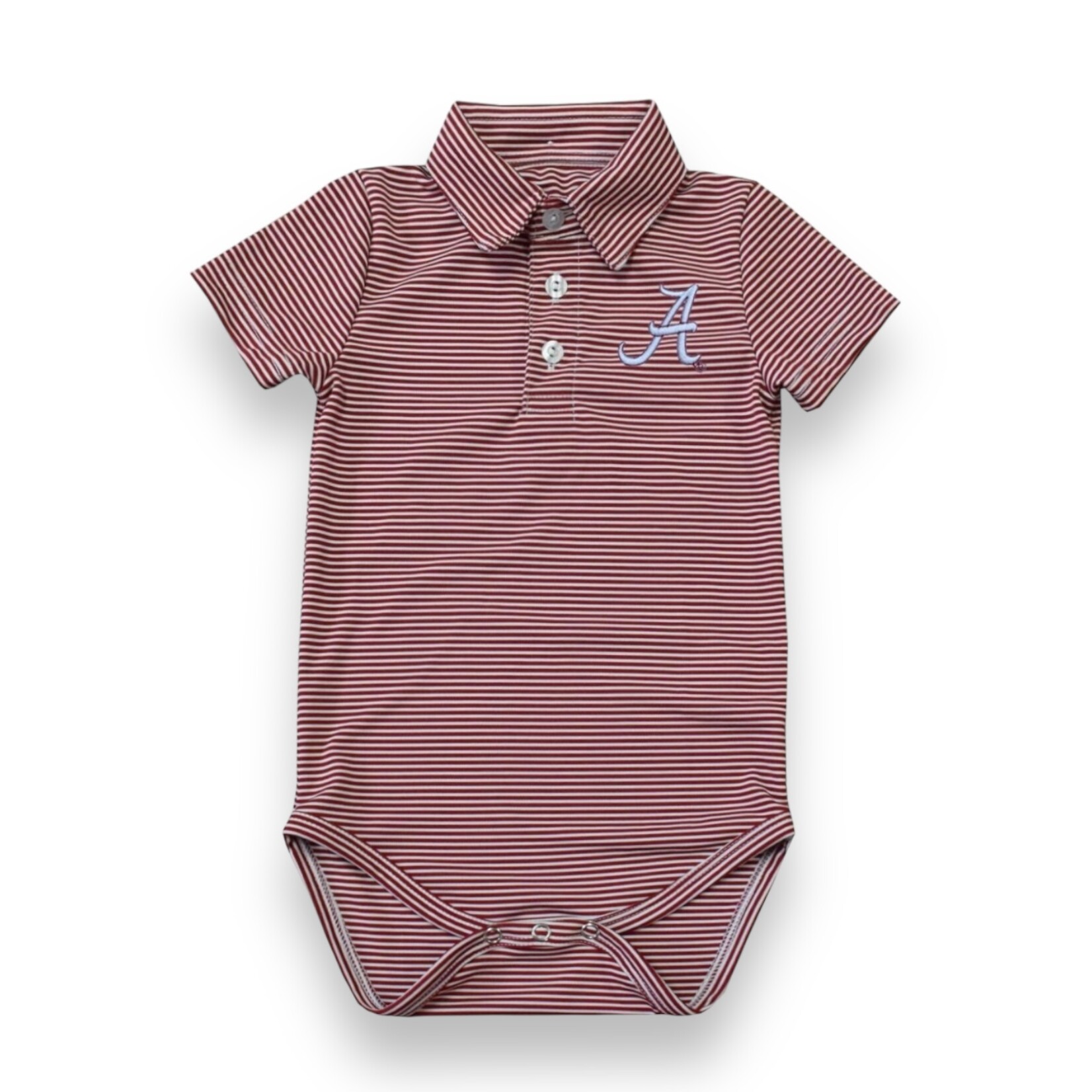 Alabama Crimson Polo Onesie (Size 18M)