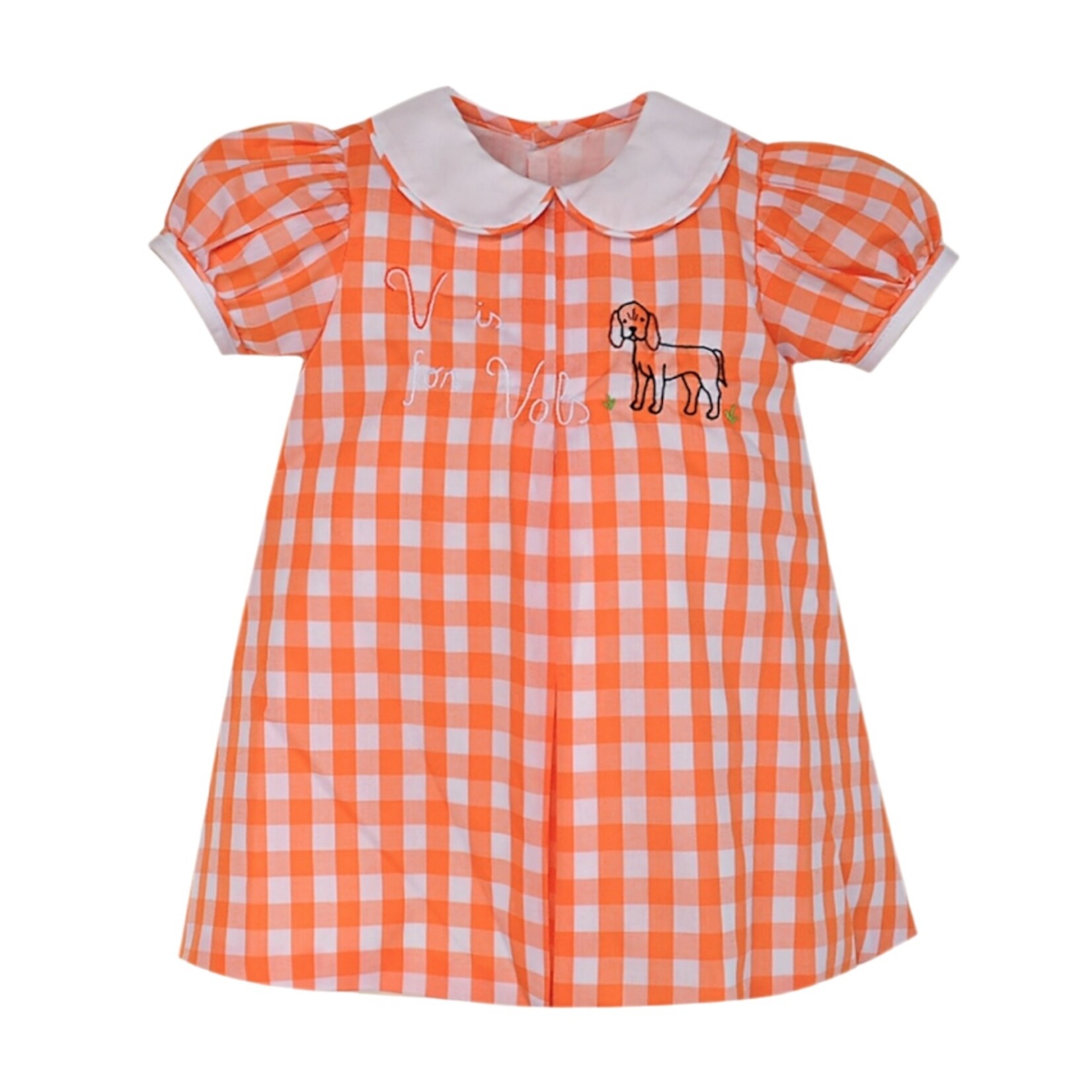 Southern Saturday V is for VOLS Embroidered Dress