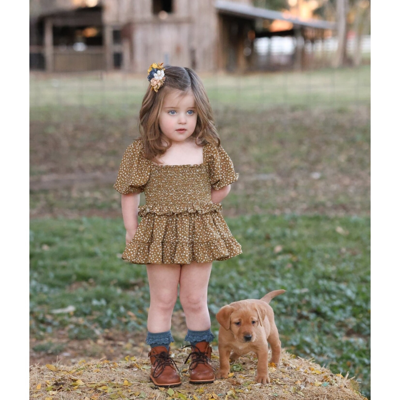 Be Girl Clothing Dixie Copper Floral Romper