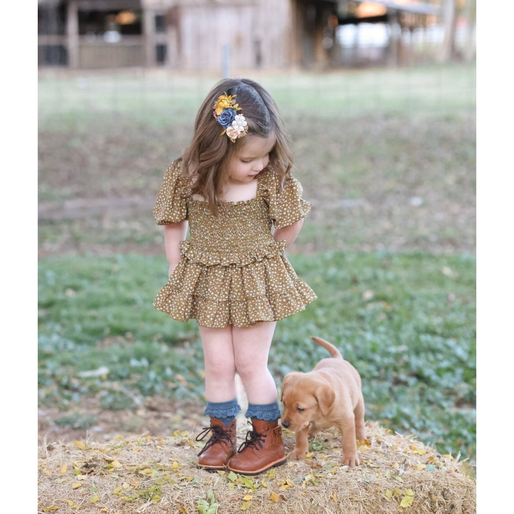 Be Girl Clothing Dixie Copper Floral Romper