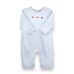 Petit Ami Blue French Pumpkin Romper (Size 3M)