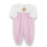 Petit Ami Pink Turkey Girl Romper