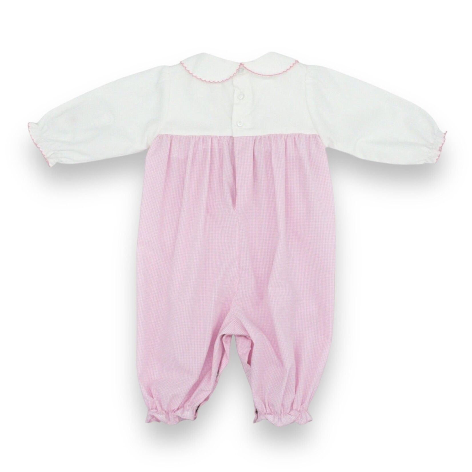 Petit Ami Pink Turkey Girl Romper