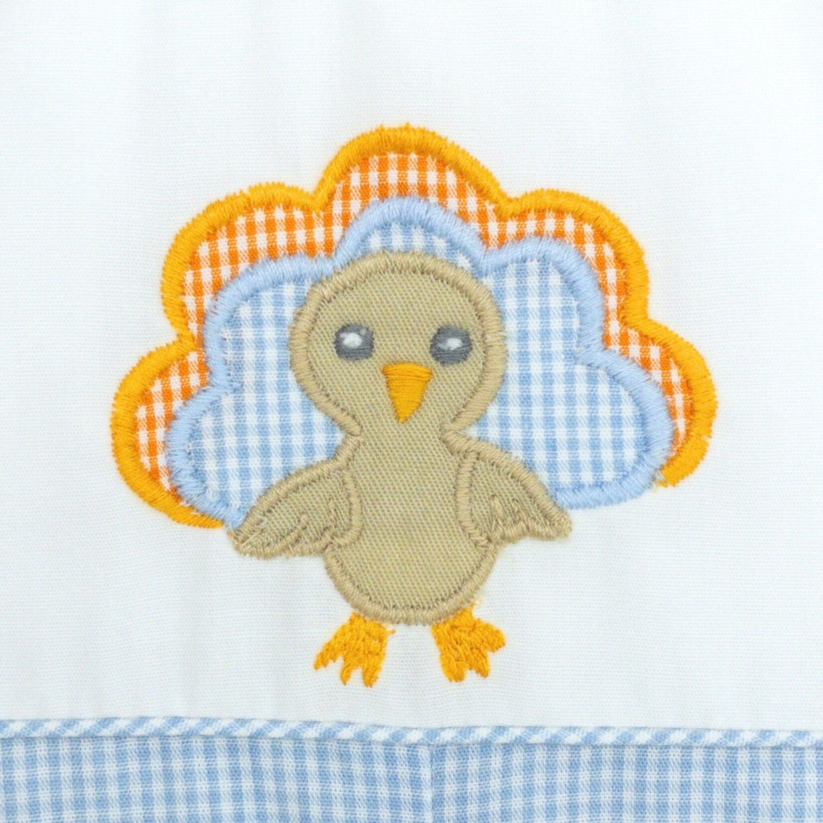 Petit Ami Blue Turkey Romper