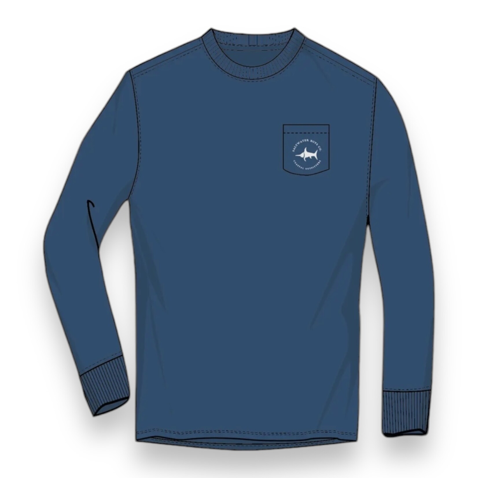 Saltwater Boys Plaid Trees L/S Graphic Tee