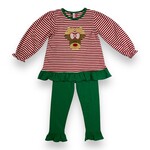 Banana Split Reindeer Ruffle Pant Set