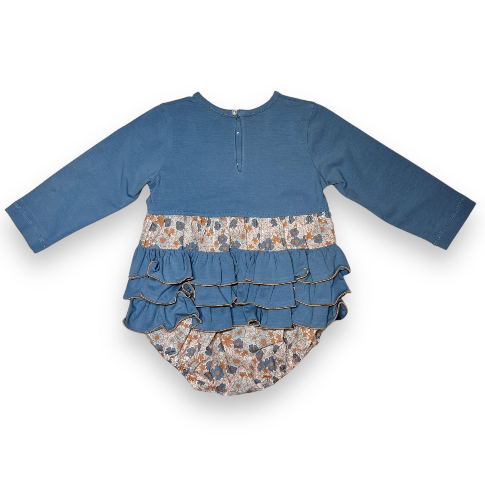 Banana Split Freshly Picked  Floral Ruffle Bubble