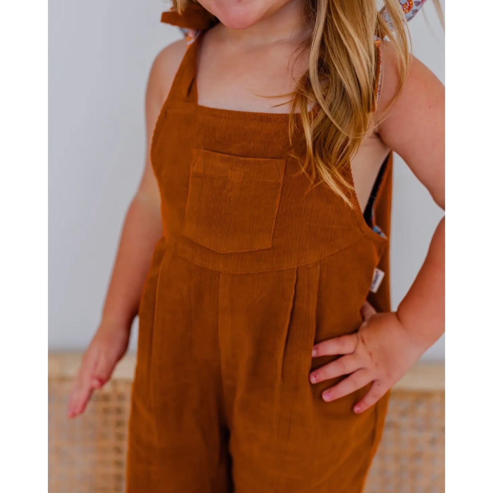 Yo Baby Camel/Blue Reversible Overall