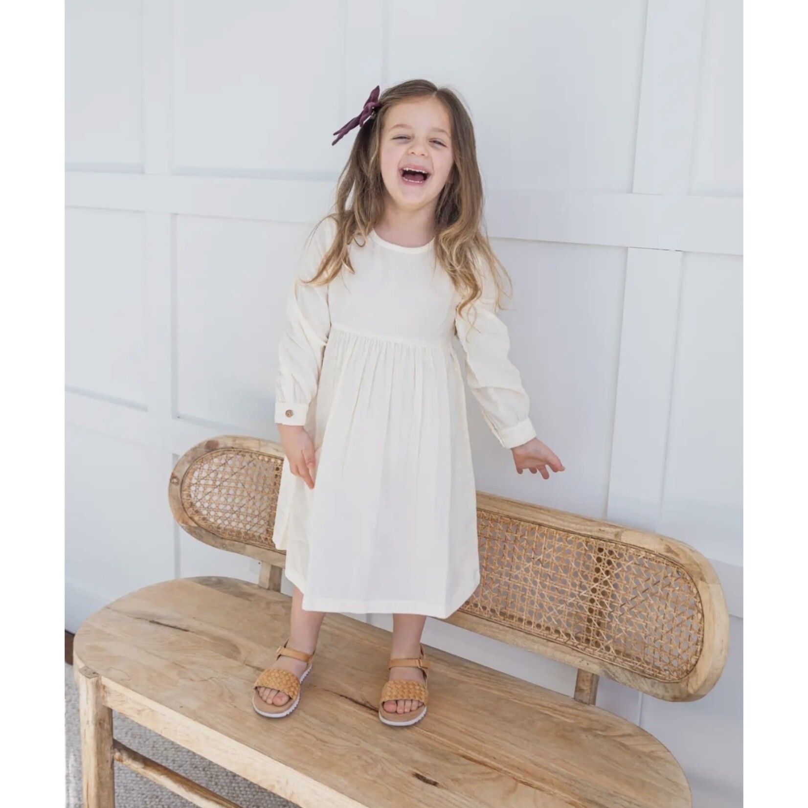 Yo Baby Corduroy Dress - Ivory