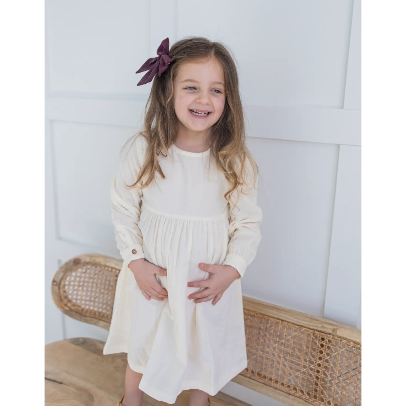 Yo Baby Corduroy Dress - Ivory