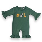 Three Sisters Safari App Girl Romper