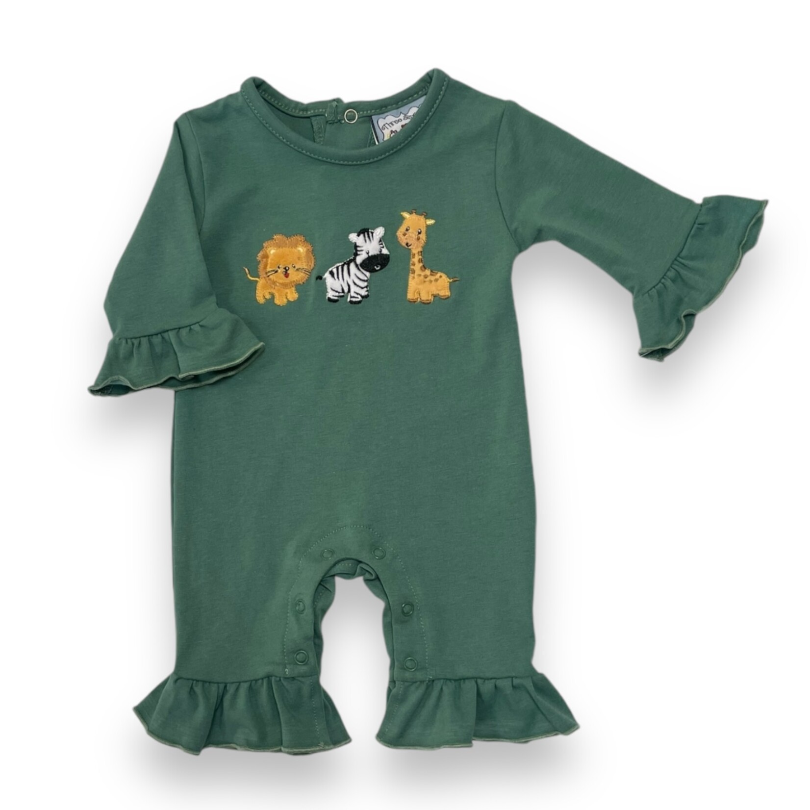 Three Sisters Safari App Girl Romper
