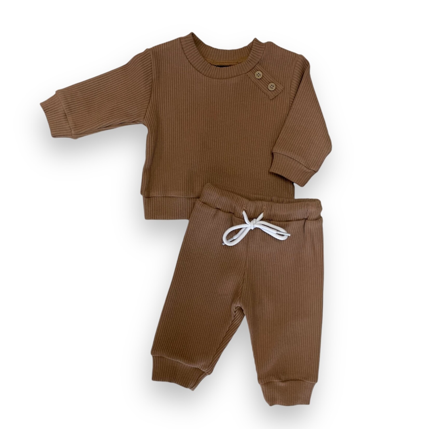 Emma Jean Walker Ribbed Brown Set