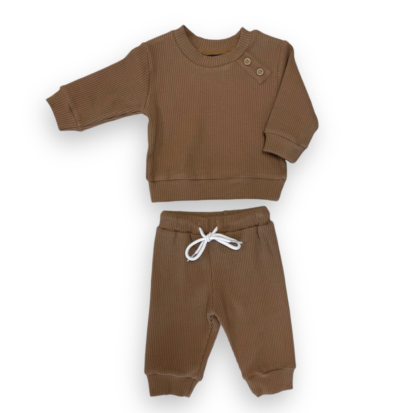 Emma Jean Walker Ribbed Brown Set