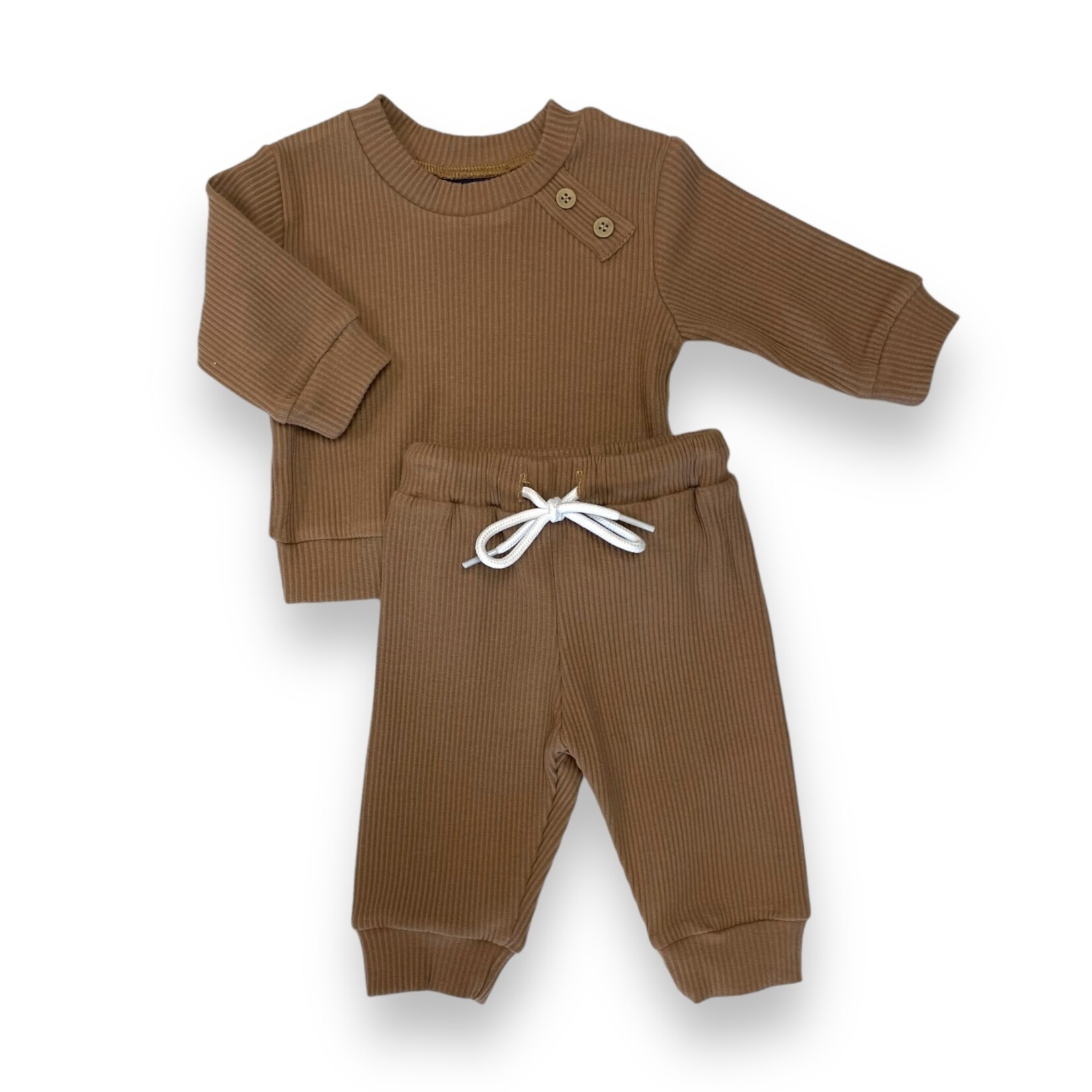 Emma Jean Walker Ribbed Brown Set