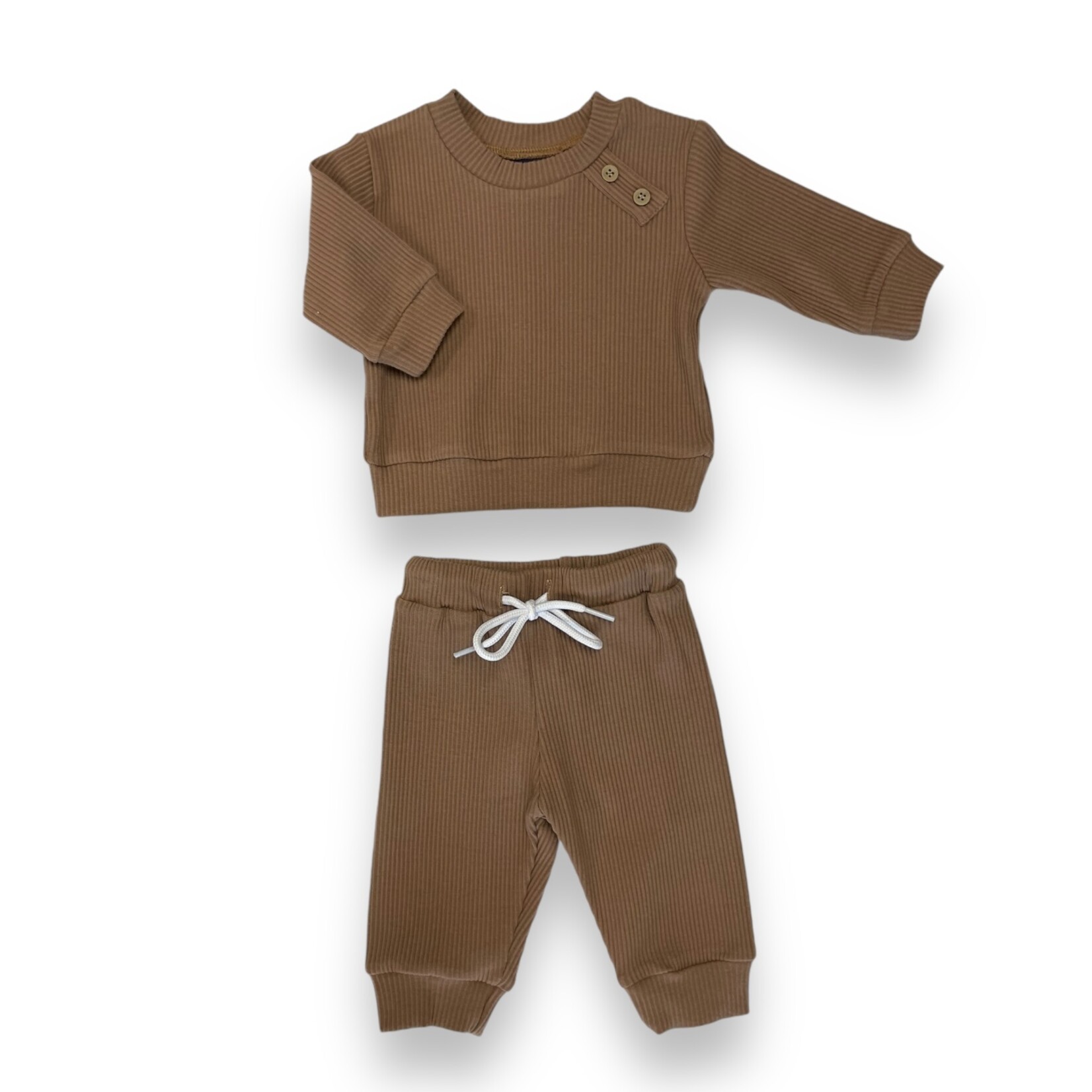 Emma Jean Walker Ribbed Brown Set