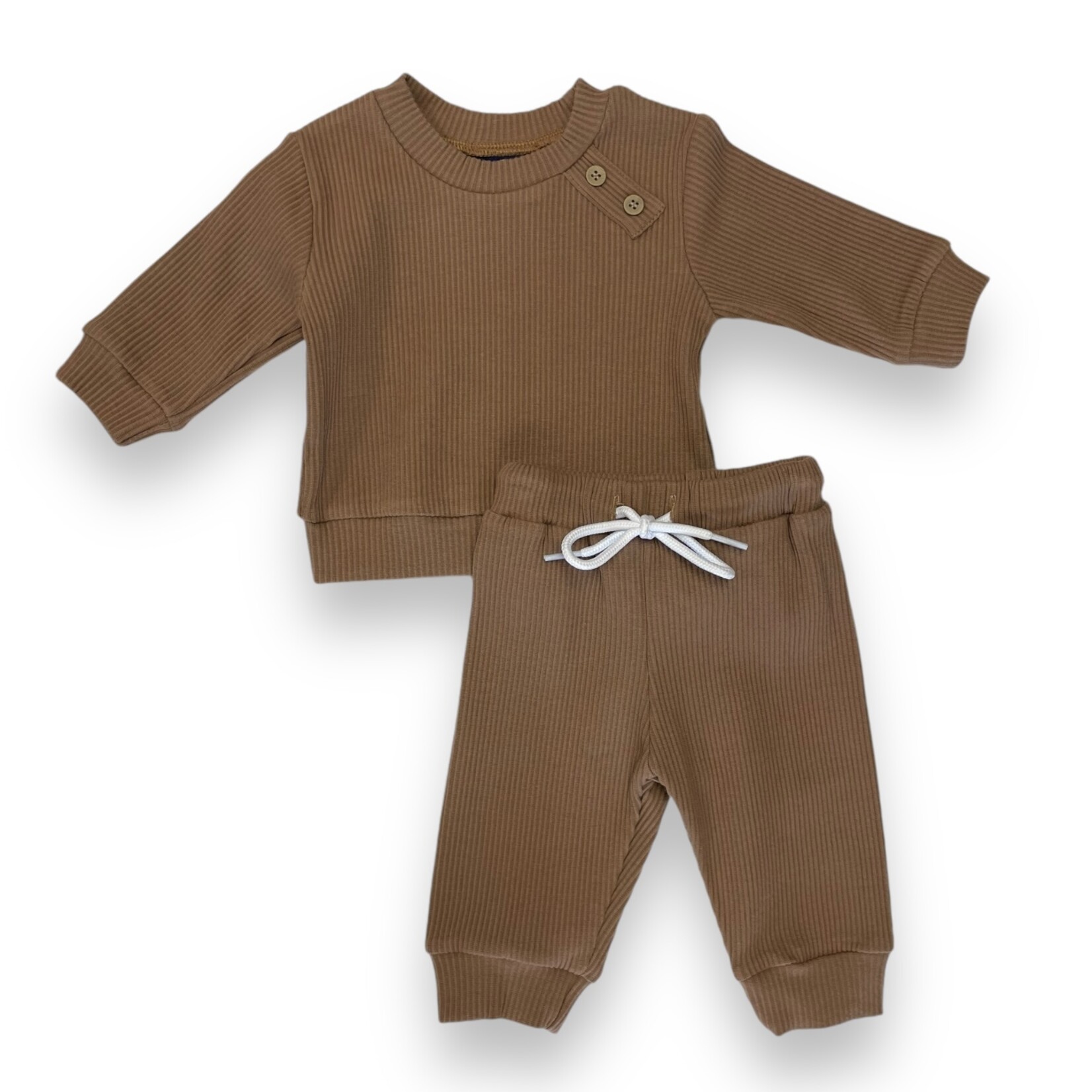 Emma Jean Walker Ribbed Brown Set