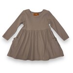 Millie Jay Mocha Ribbed Dress