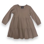 Emma Jean Aria Ribbed Taupe Dress