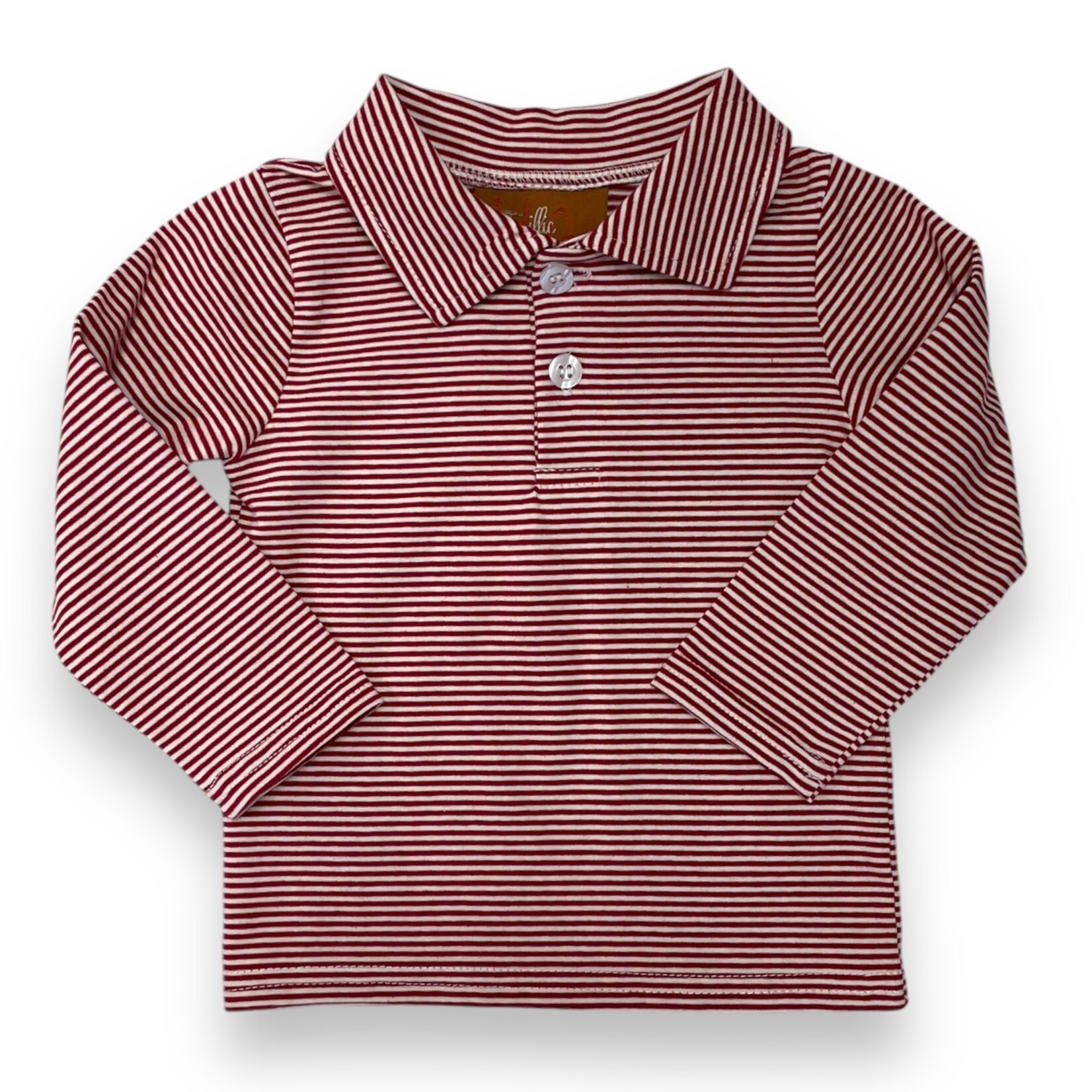 Millie Jay Weston Shirt - Maroon Crimson Stripe