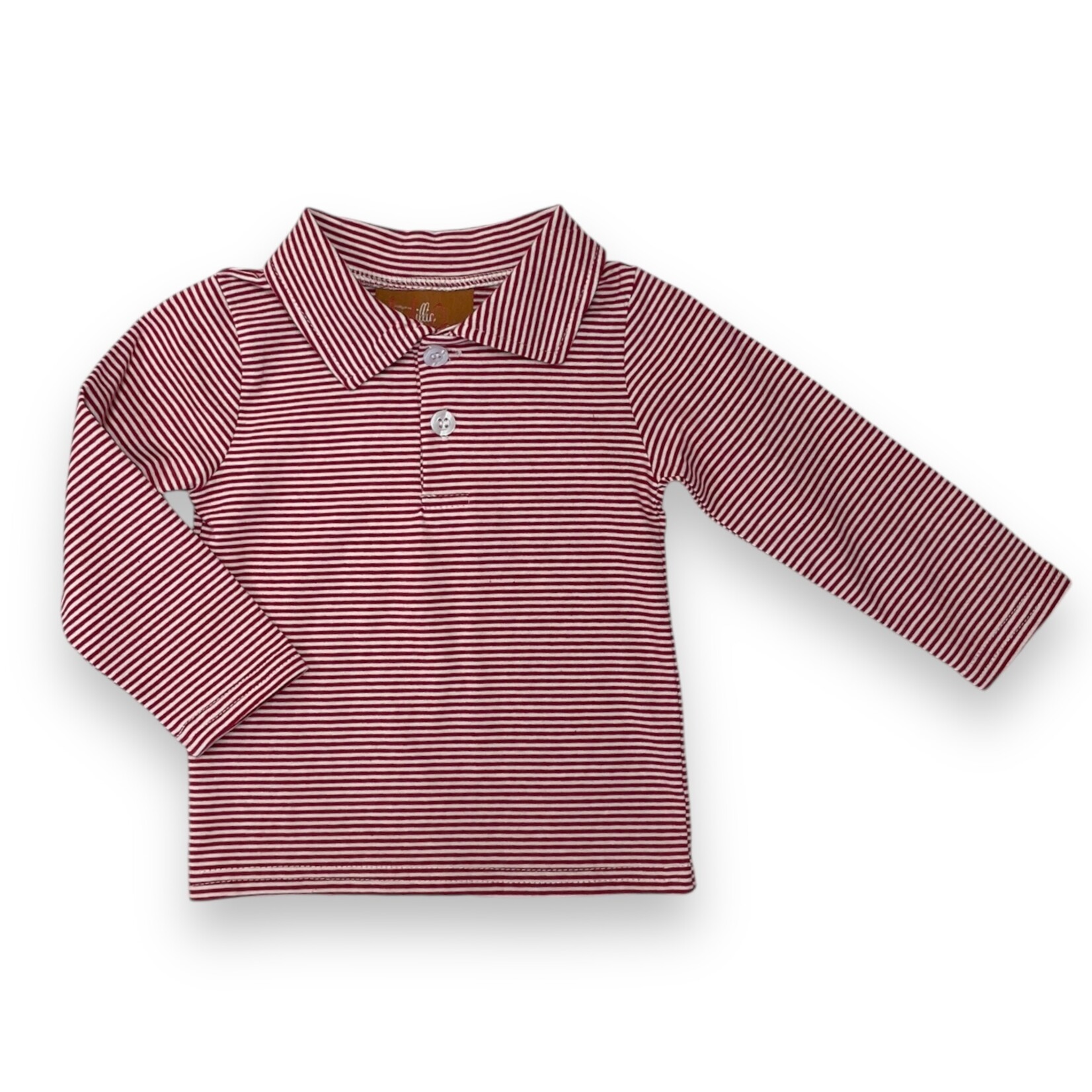 Millie Jay Weston Shirt - Maroon Crimson Stripe