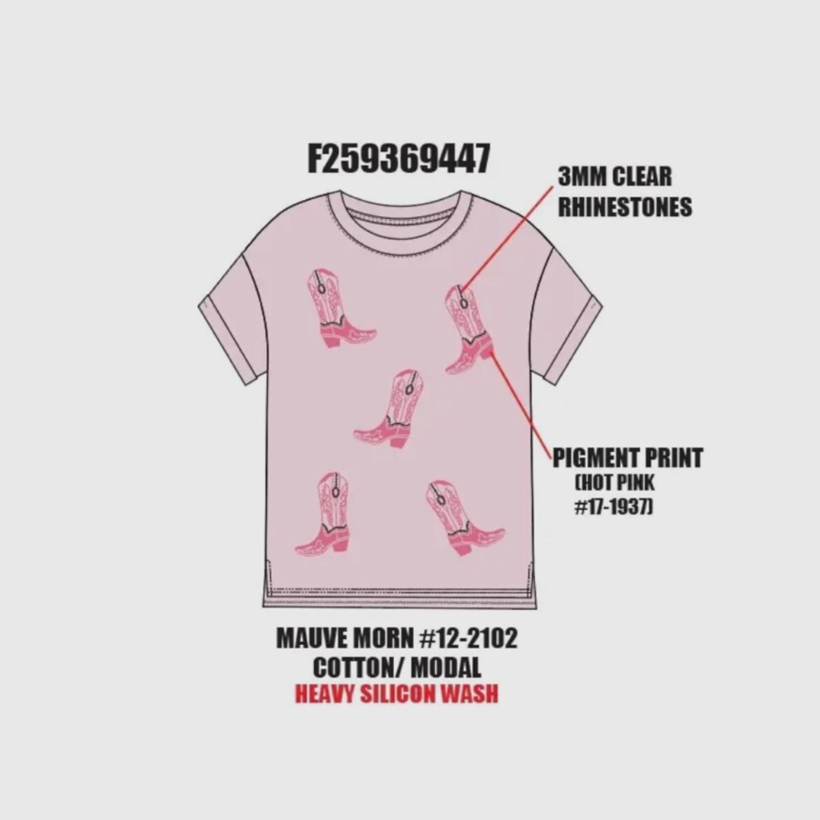 Sweet Soul Cowboy Rhinestone Tee
