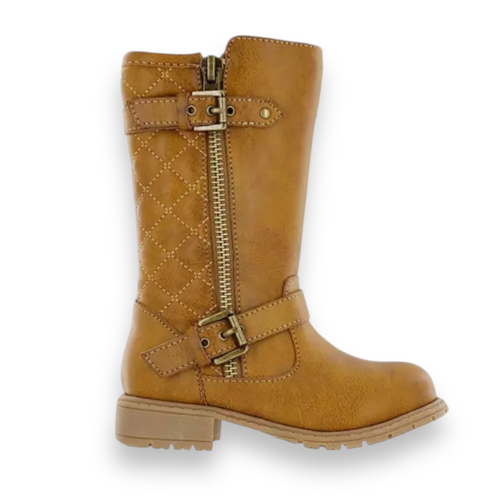 Mia Kids Quilted Riding Boots Saddle