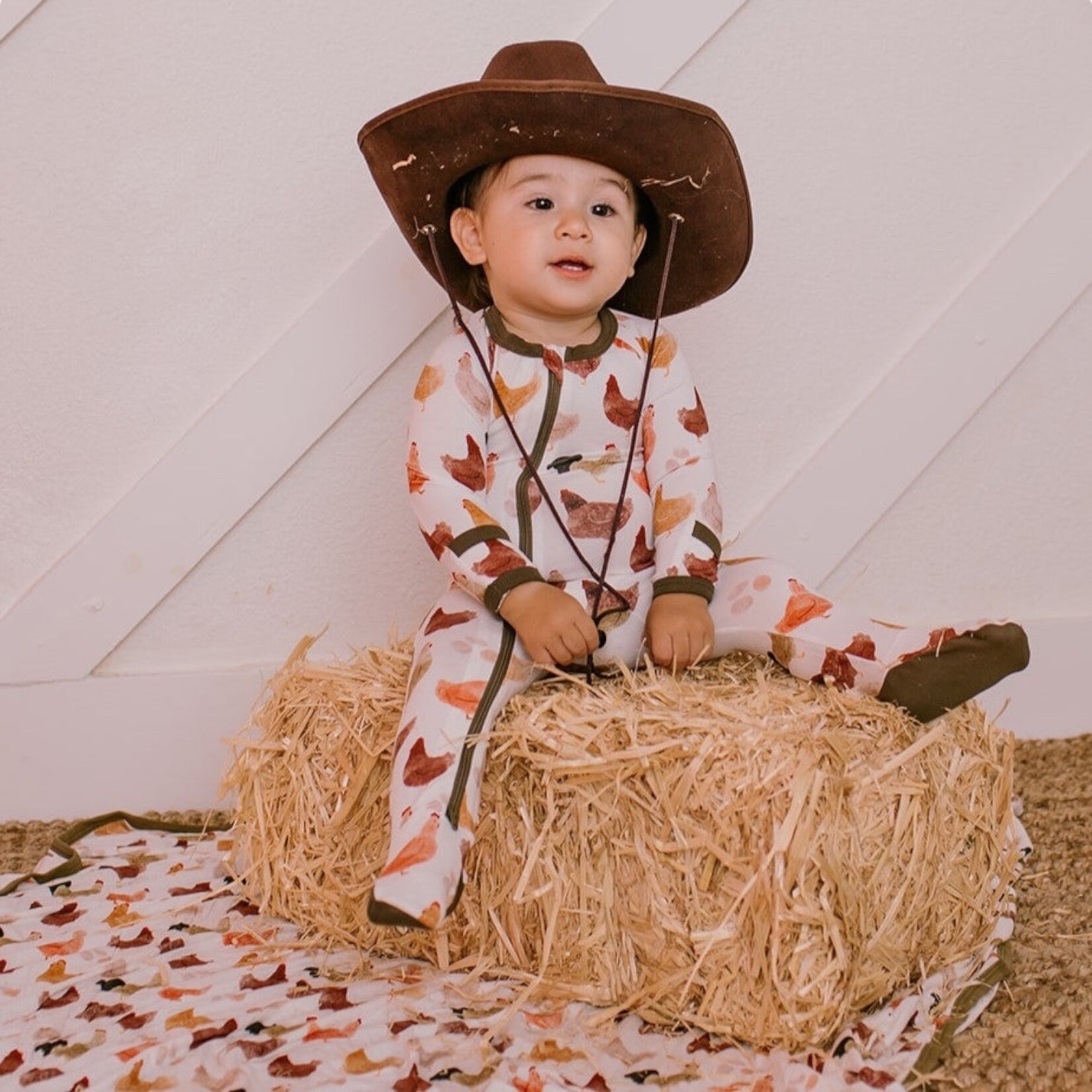 Chickens Footie (Size 6-9M)
