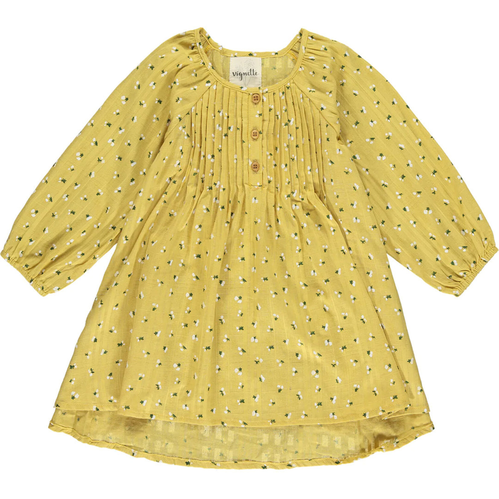 Vignette Gold Floral Alecia Dress
