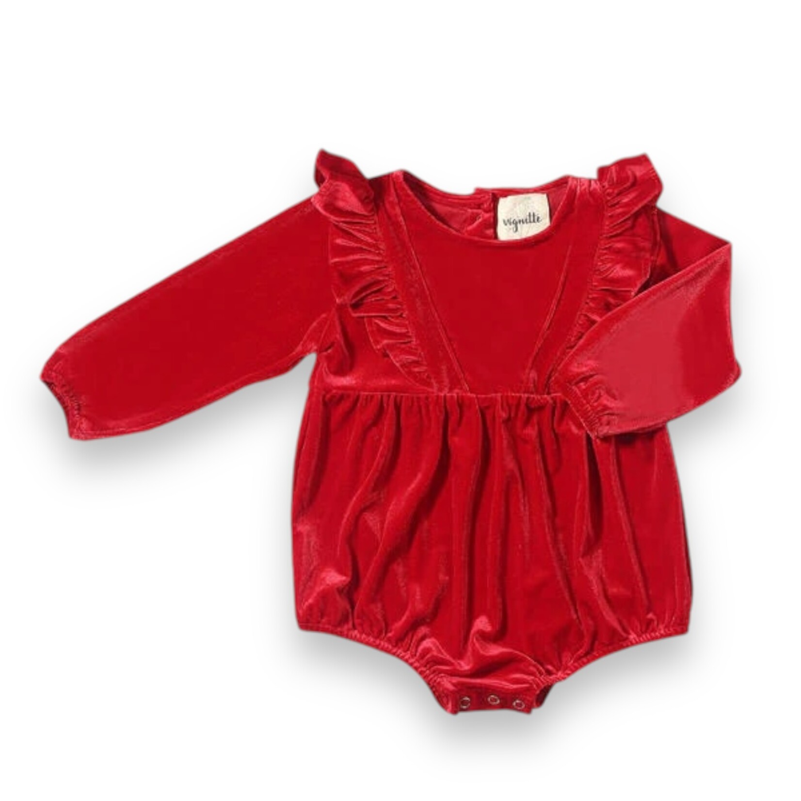 Vignette Jenny Velvet Bubble - Scarlet Red