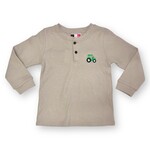 Banana Split Tractor Henley Shirt - Grey