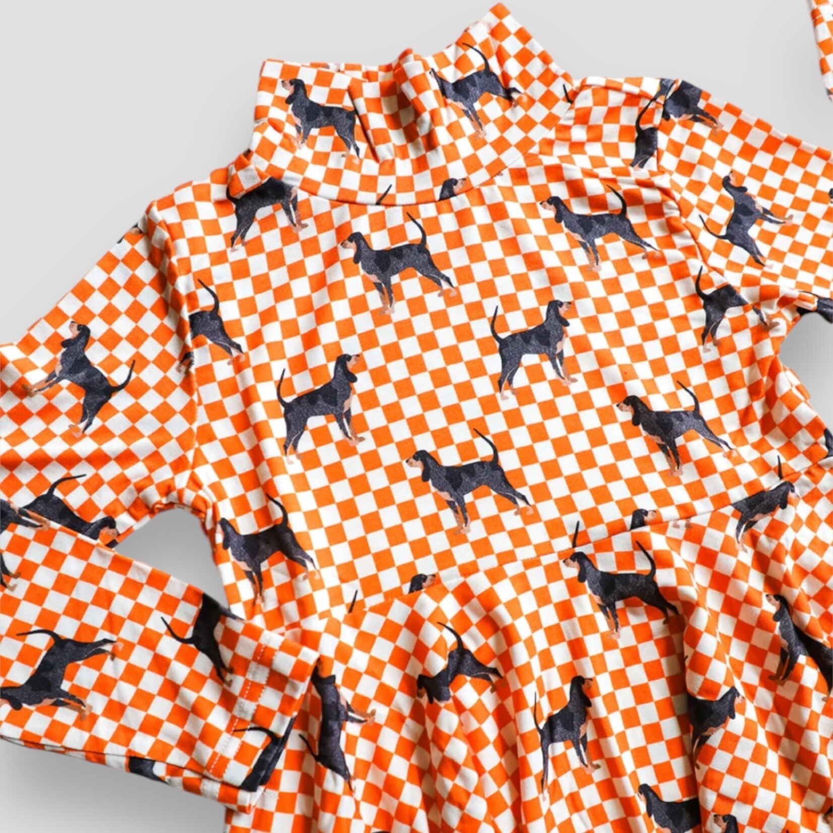 Southern Slumber Coonhound Turtleneck Dress