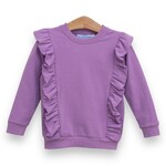 Trotter Street Kids Lavender Ruffle Pullover