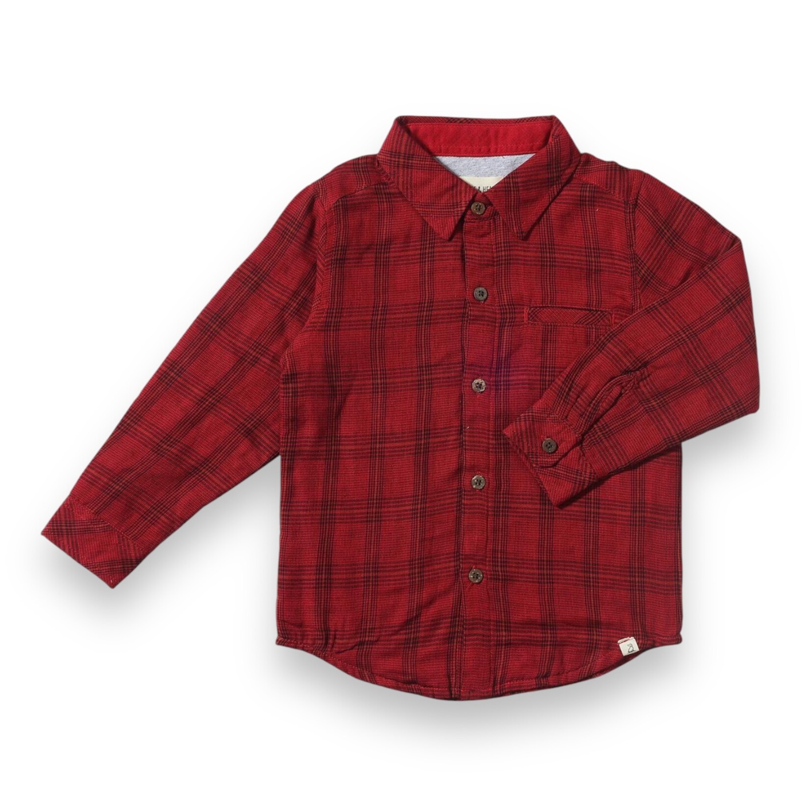 Me & Henry Red/Black Plaid Shirt