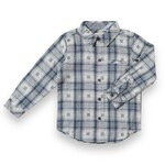 Me & Henry Una Blue Square Plaid Atwood Shirt