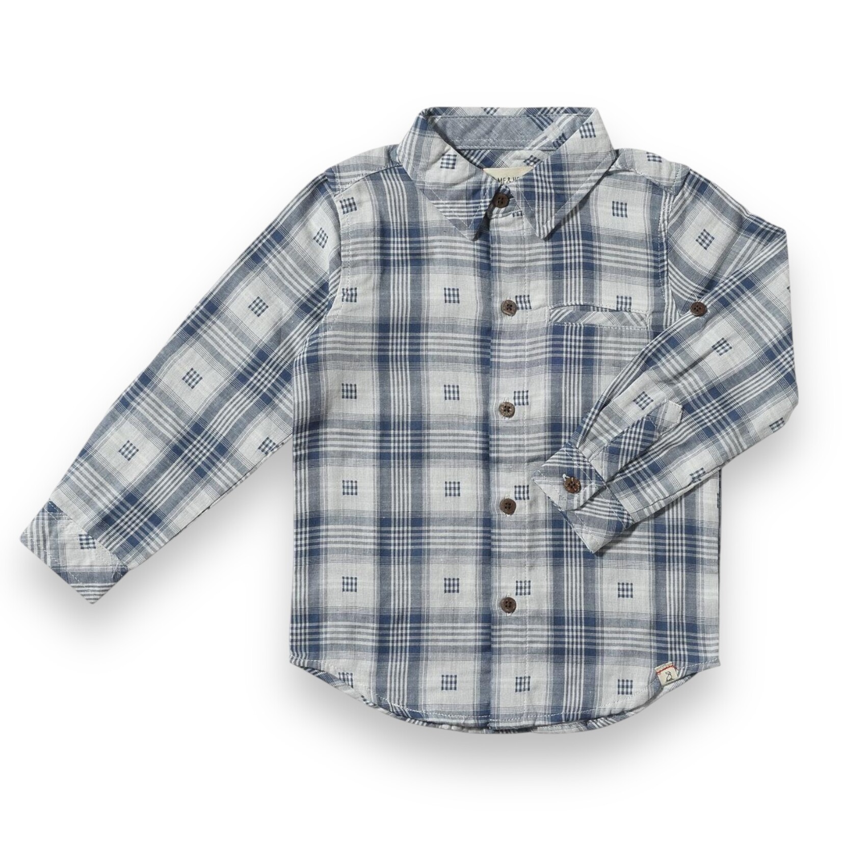 Me & Henry Una Blue Plaid Atwood Shirt