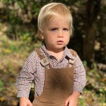 Me & Henry Brown Cord Overalls