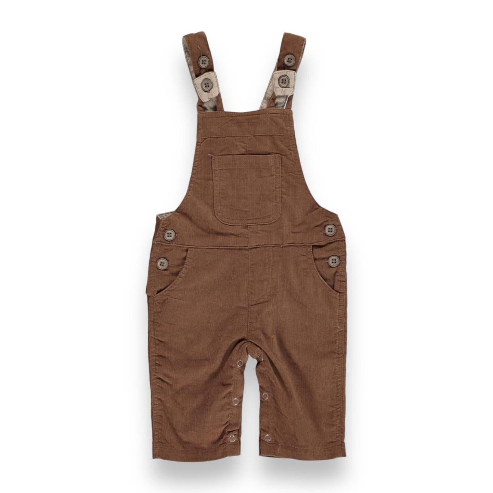 Me & Henry Brown Cord Overalls