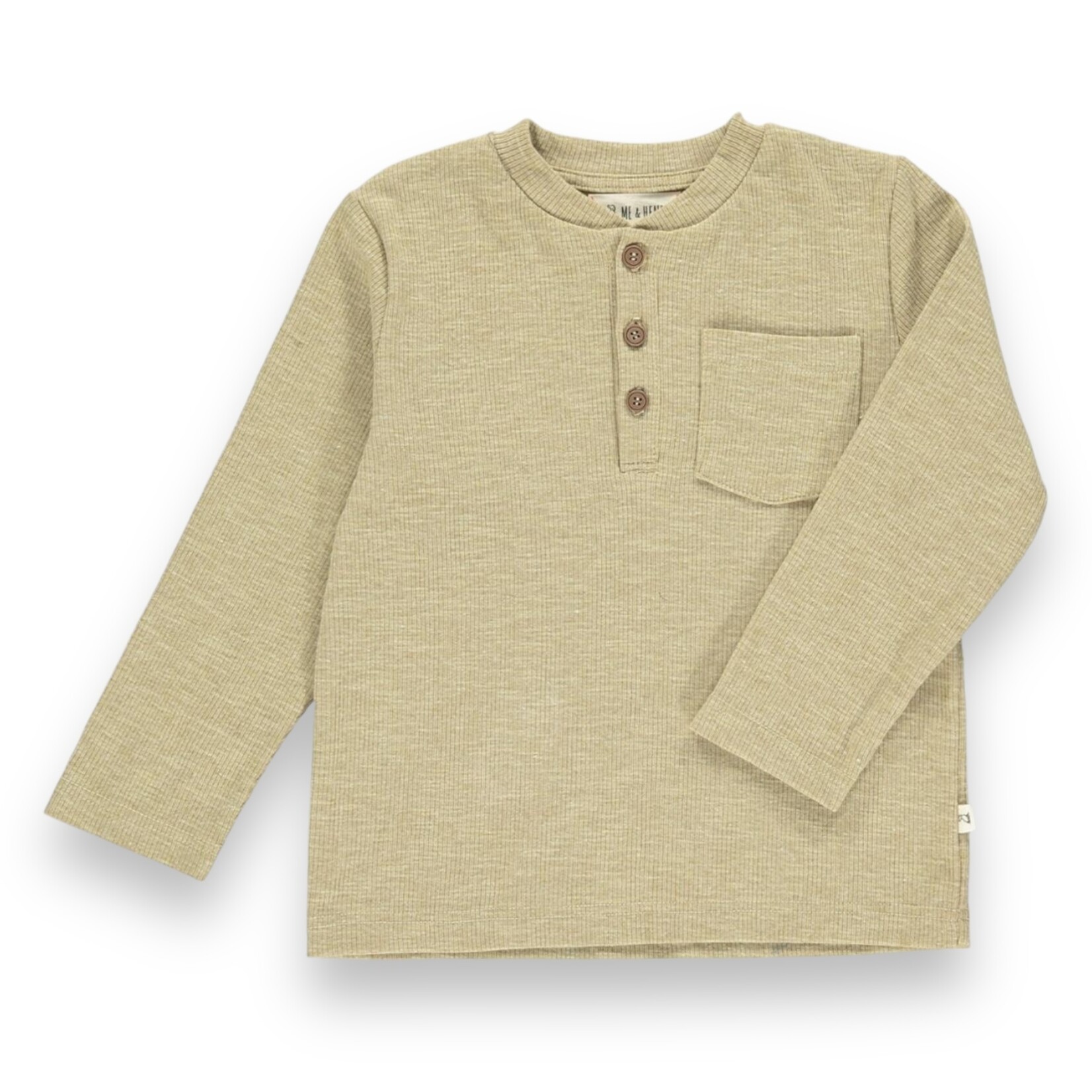 Me & Henry Heathered Beige Henley