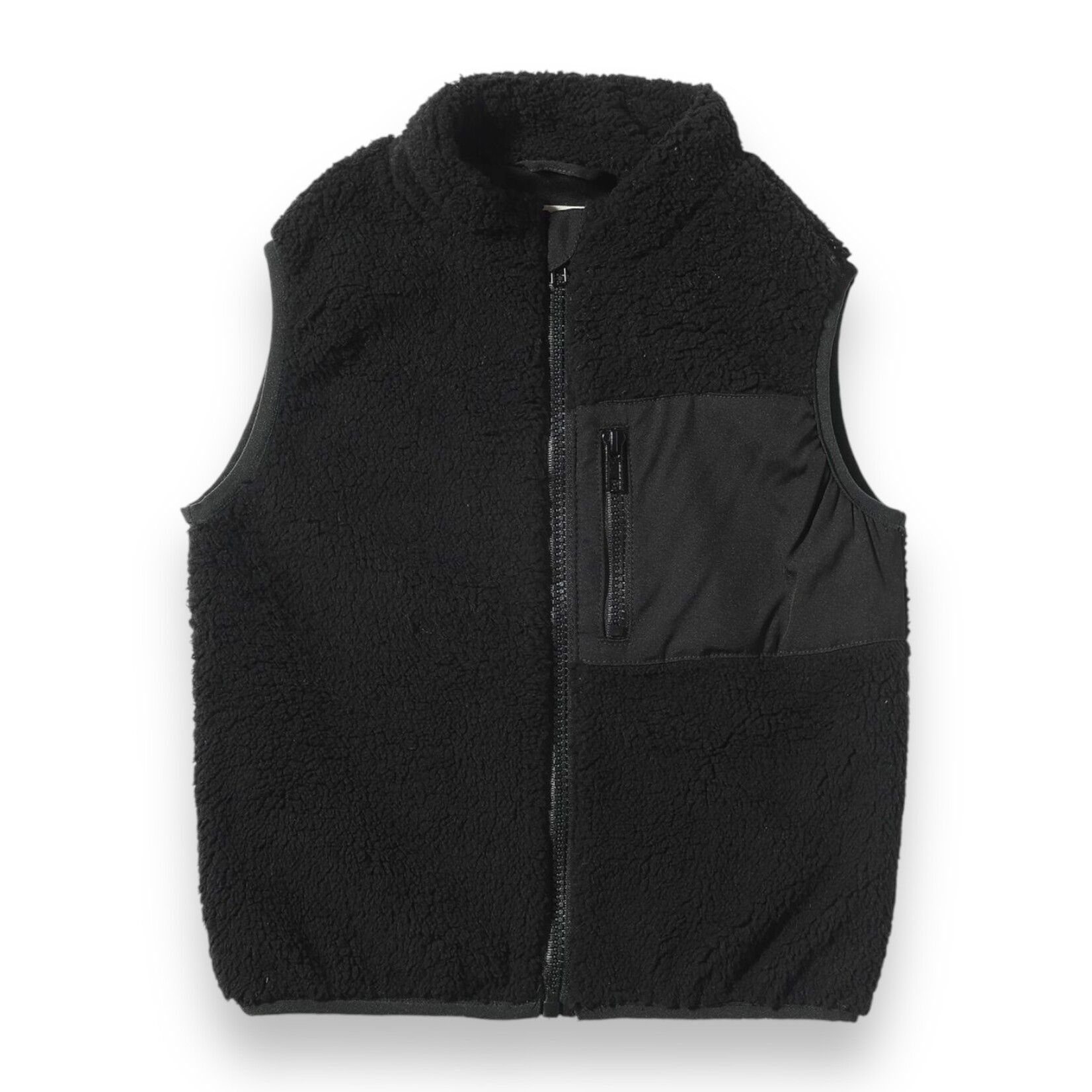 Me & Henry Black Sherpa Vest