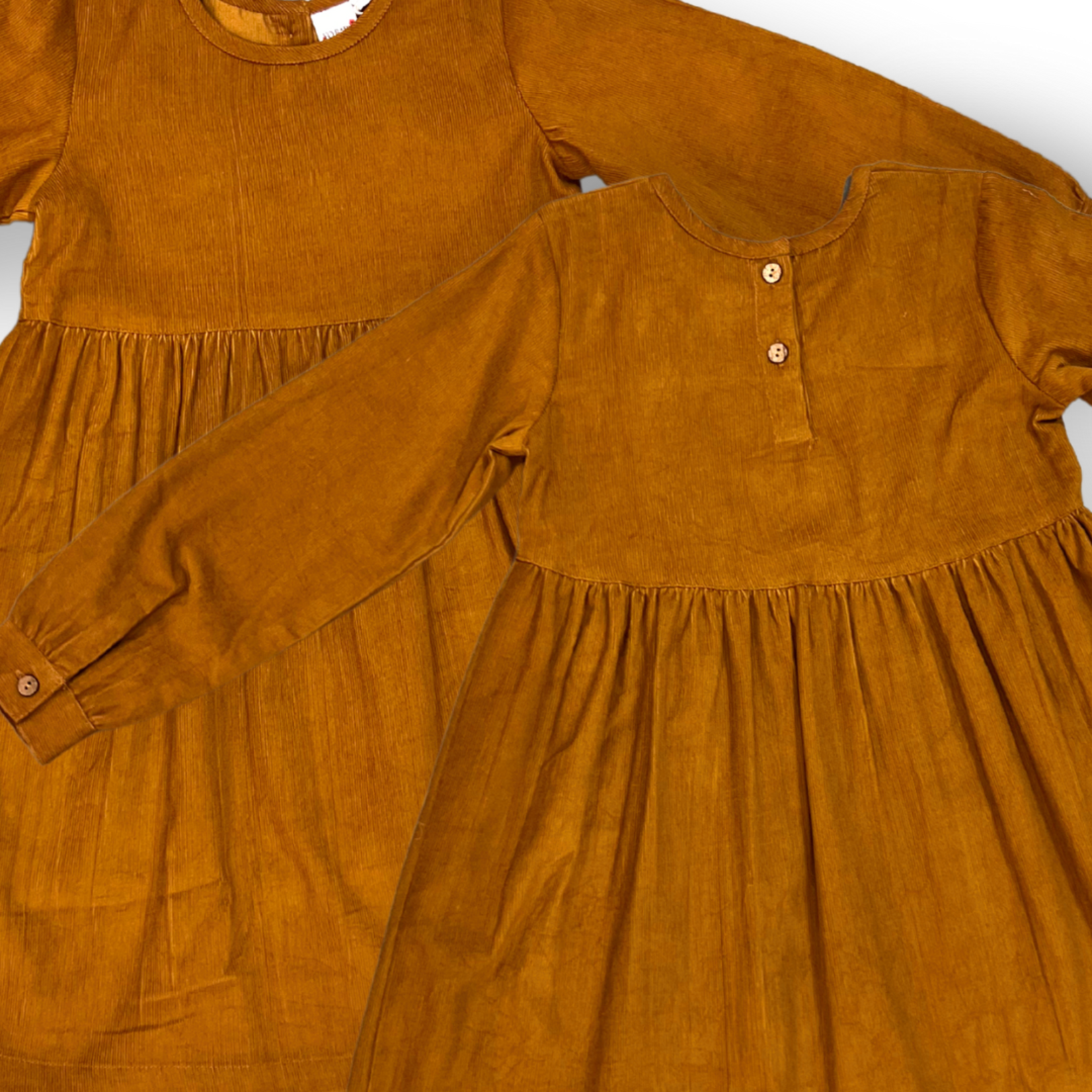 Yo Baby Corduroy Dress - Camel