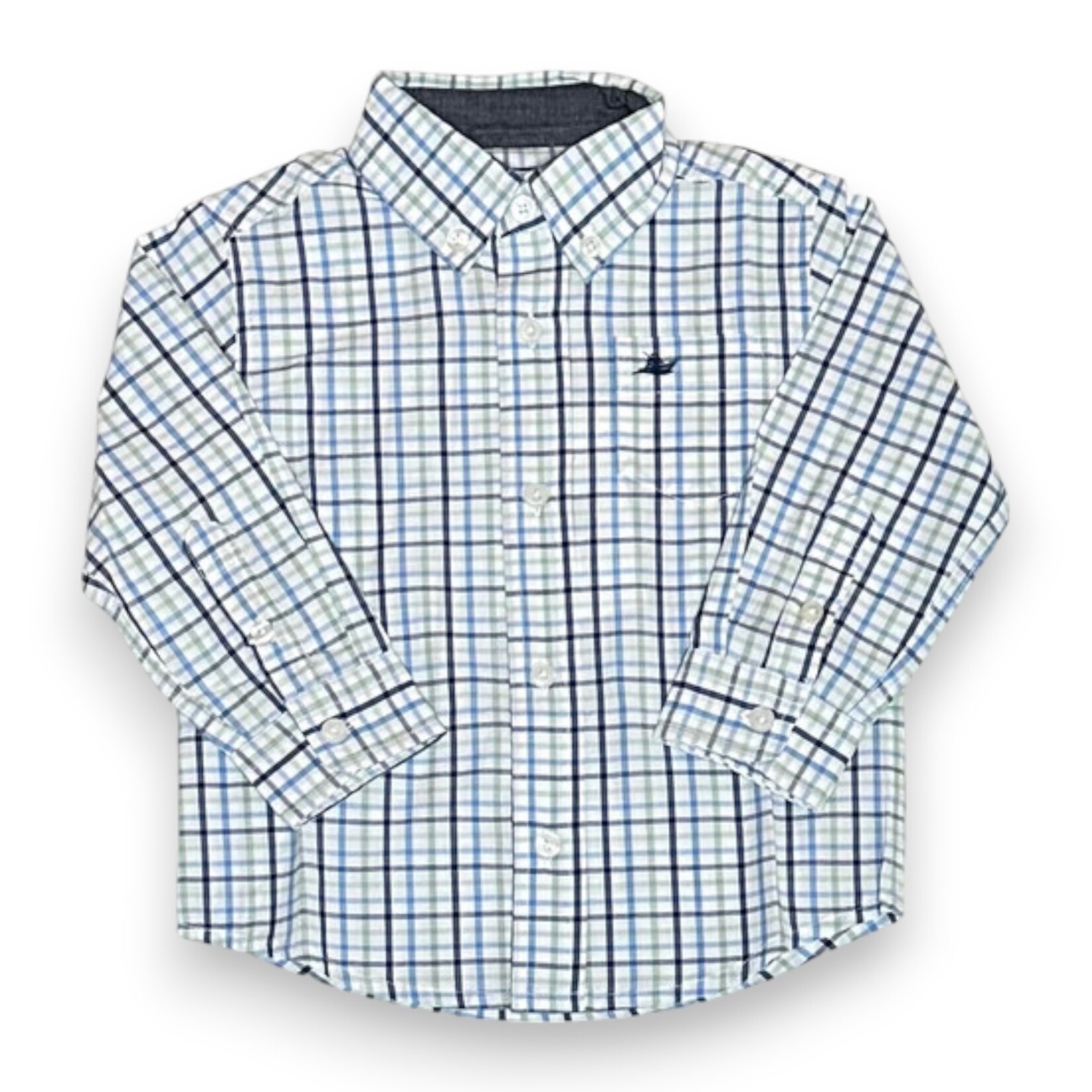 SouthBound Navy/Blue/Green Dress Shirt