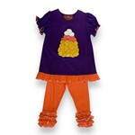 Millie Jay Candy Corn Legging Set (Size 4T)