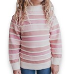 Pink Stripe Ombre Sweater