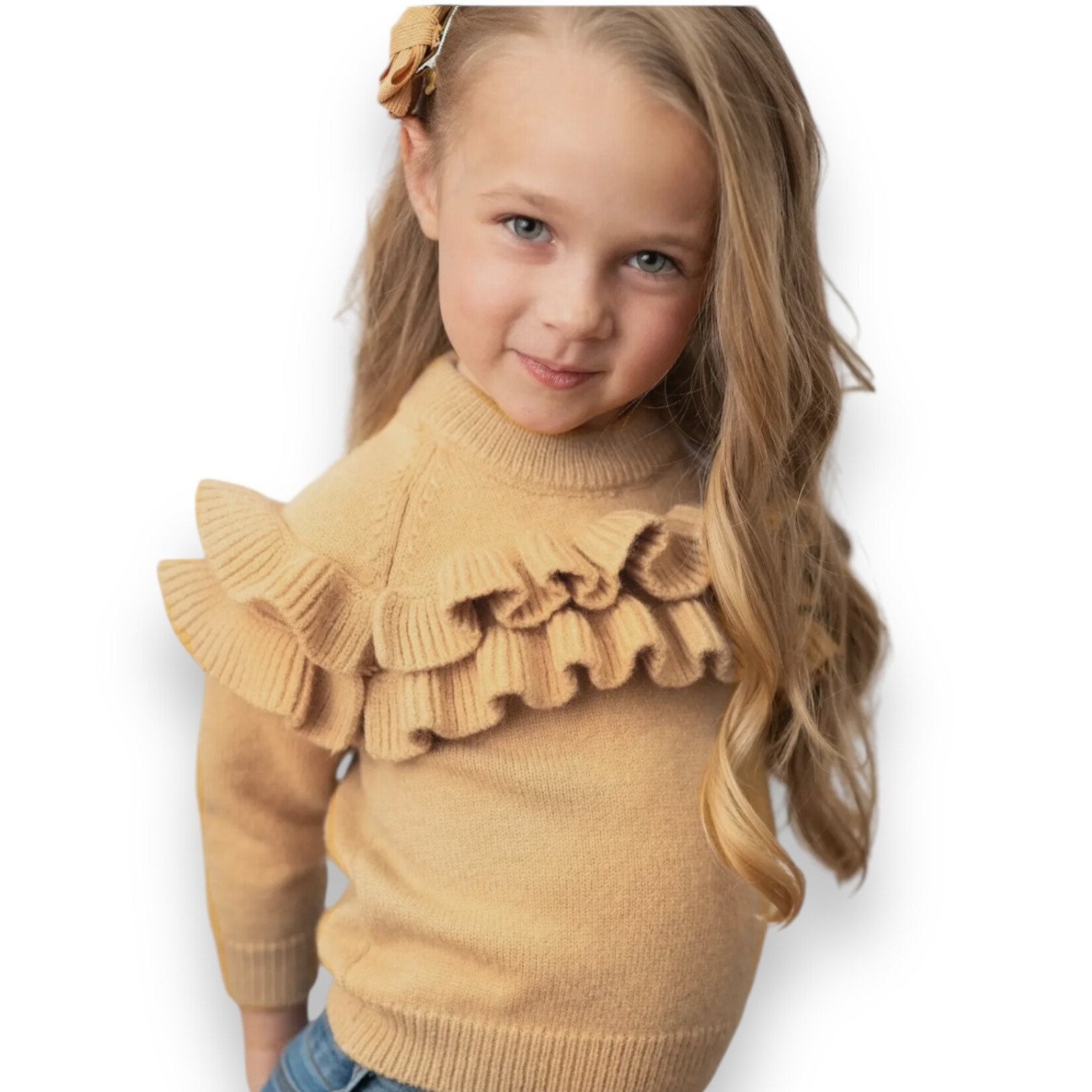 Mustard Ruffle Sweater