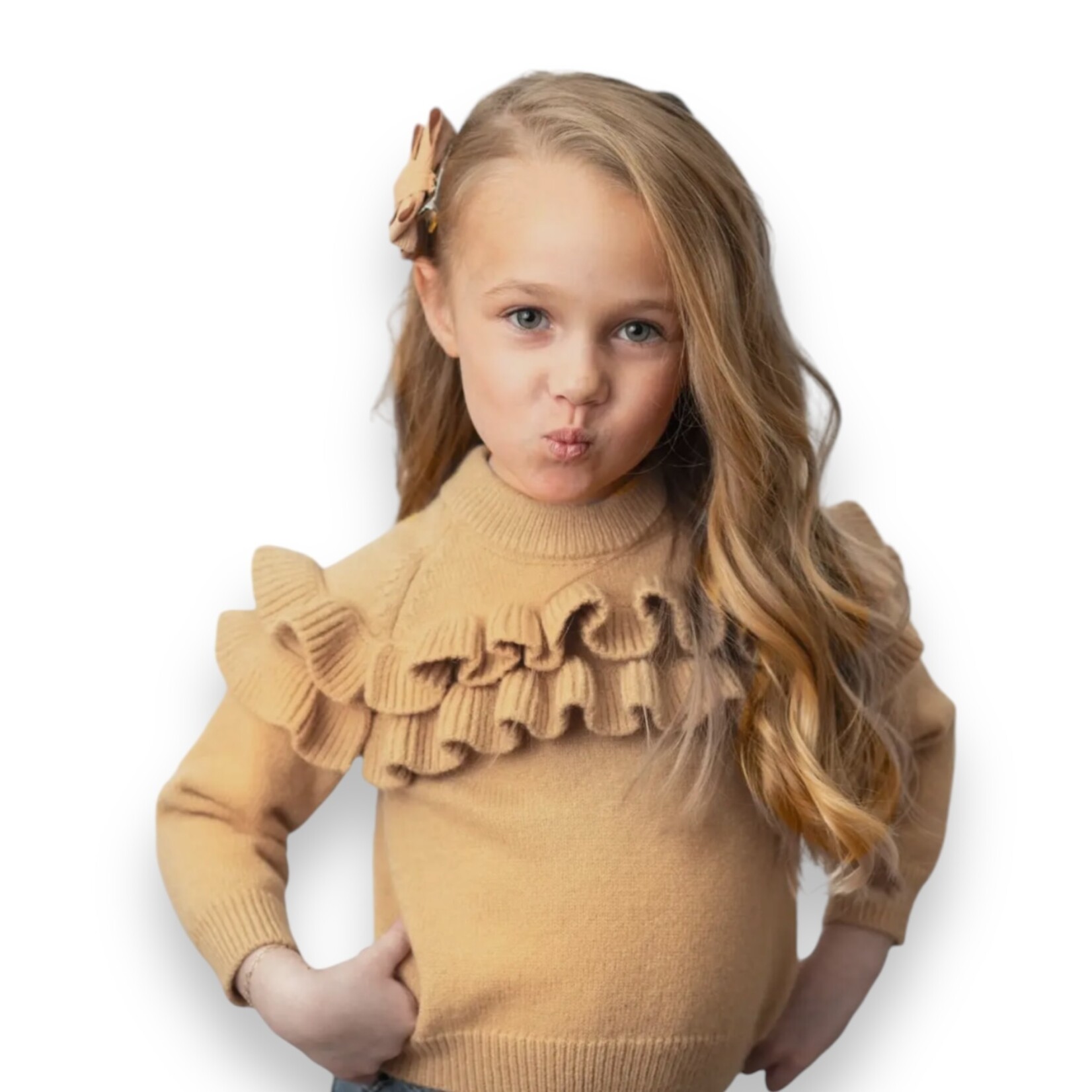 Mustard Ruffle Sweater