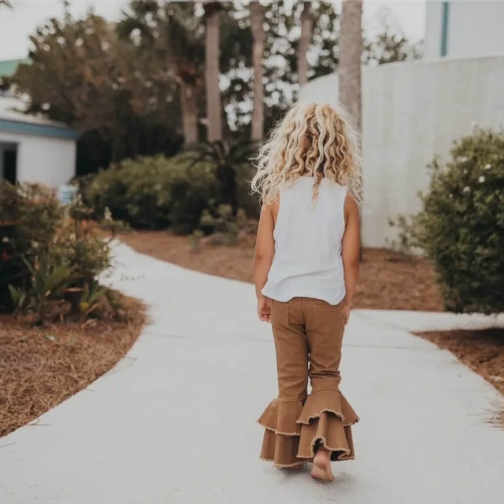 Ruffle Butts Walnut Double Ruffle Denim