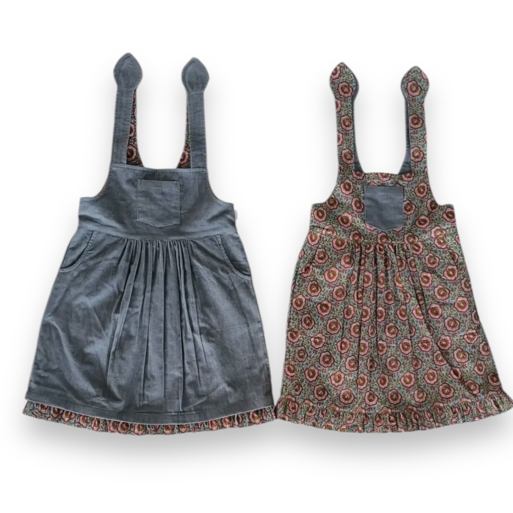 Yo Baby Maroon/Blue Reversible Dress