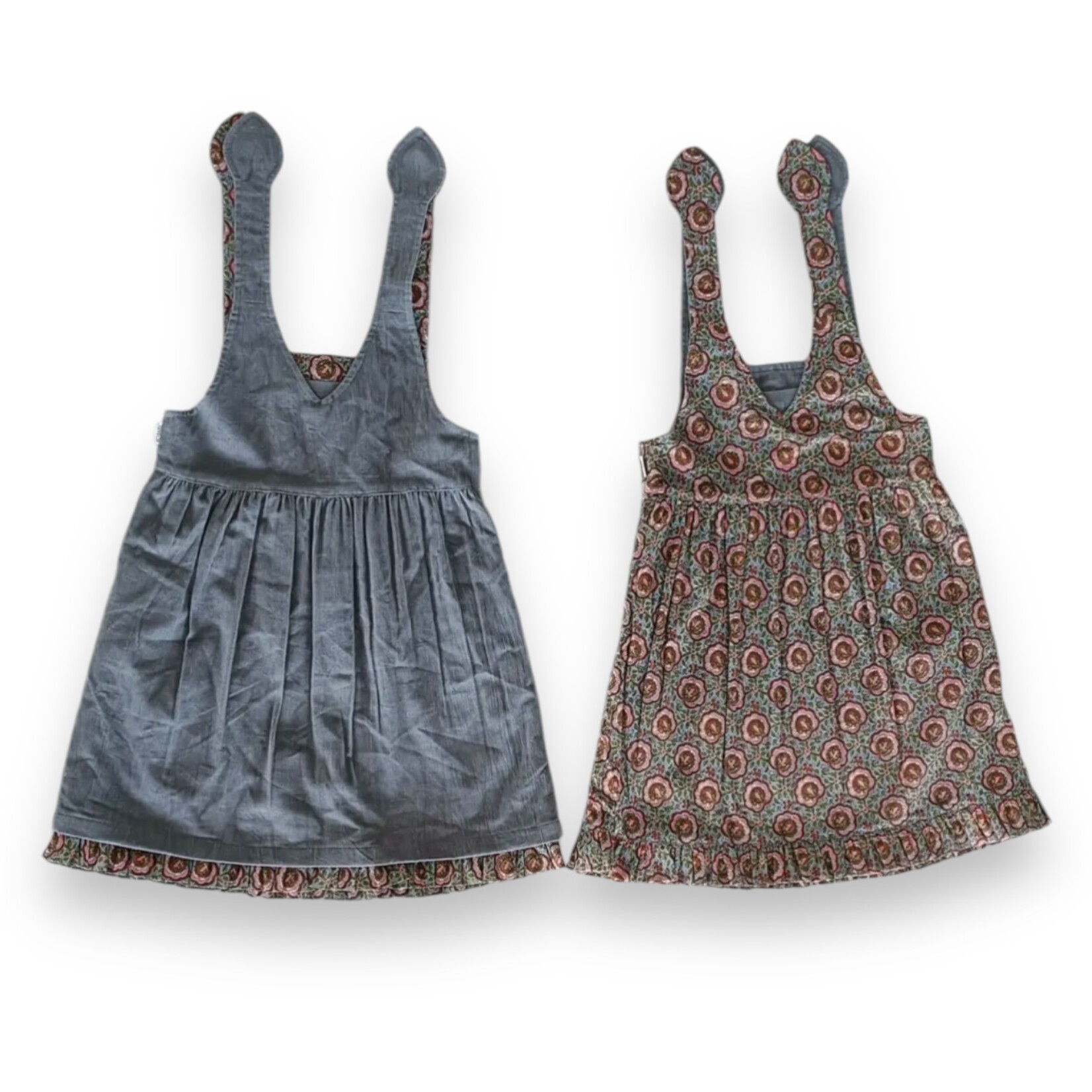 Yo Baby Maroon/Blue Reversible Dress