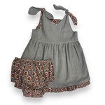 Yo Baby Maroon/Blue Reversible Dress
